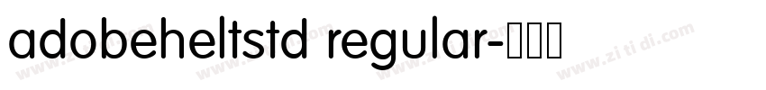 adobeheltstd regular字体转换